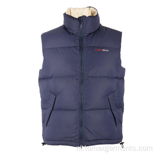 Donkerblauw bodywarmer vest